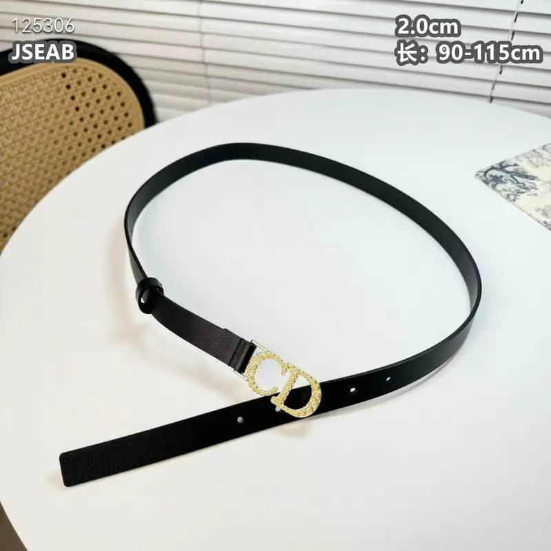 Dior belt 20mmX90-115cm 8L18